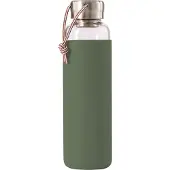 Black+blum Waterfles Glass Water Bottle Groen 600 ml