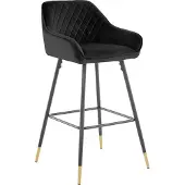 Loft 24 Bianca-Barkruk - Zwart Fluweel
