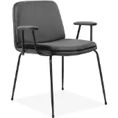 Notio Living Heine-Eetkamerstoel - Set van 2 - Zwart Fluweel