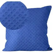 Domarex Pikée Sierkussenhoes Donkerblauw 45x45 cm - Stijlvolle Decoratie