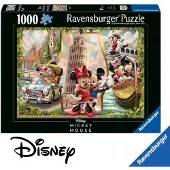Ravensburger Premium 1000 Disney Classics Mikė Pūkuotuko ir Mini kelionė dėlionė