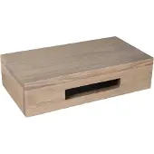 Differnz bruin eiken wastafelplank 40x25x10cm
