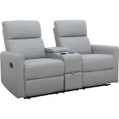 Notio Living Dacoulas-Tweepersoons fauteuil Lichtgrijs
