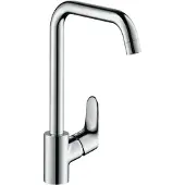 Hansgrohe Focus E2 keukenkraan met hoge draaibare uitloop instelbaar 110 graden, 150 graden en 360 graden chroom