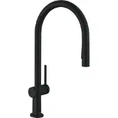 Hansgrohe talis m54 eengreeps keukenmengkraan 210 met uittrekbare vuistdouche en sbox, 2 straalsoorten, mat zwart