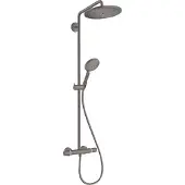 Hansgrohe Croma Select S280 thermostatische kraan regendoucheset Brushed Black Chrome
