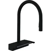 Hansgrohe aquno select m81 eengreeps keukenkraan 170, uittrekbare vuistdouche, 3jet, sbox, mat zwart