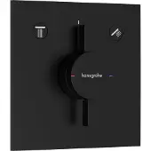 Hansgrohe DuoTurn E mengkraan UP 2, geborsteld zwart, artikelnummer 75417670