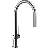 Hansgrohe talis m54 eengreeps keukenmengkraan 210 met uittrekbare vuistdouche en sbox, 2 straalsoorten, chroom
