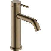 Hansgrohe tecturis s eengreeps wastafelkraan 110 coolstart met popup trekwaste, brushed bronze