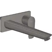 Hansgrohe Talis E - Wastafelmengkraan - Ééngreeps bediening - Met afvoerplug - 225mm maat - Brushed Black Chrome