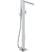 Hansgrohe Tecturis E ééngreeps badmengkraan vloergemonteerd, chroom