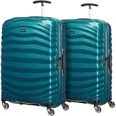 Samsonite Lite-Shock Valise à 4 Roulettes 69 cm Lot de 2 Petrol Blue