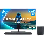 Philips Ambilight 55'' OLED810 4K (2025) + JBL Bar 500 M2 Noir