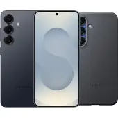 Samsung Galaxy S25 128GB Grijs 5G + Kindsuit Back Cover Zwart