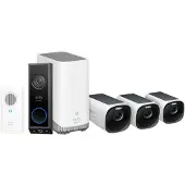 Eufy EufyCam 3 3-Pack + Video Doorbell E340 + Chime
