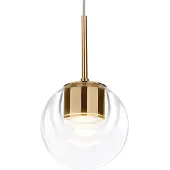 Kdln Hanglampe , Dew, dimbare, Goud / Messing, Keuken, Glas, Designer