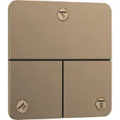 Hansgrohe showerselect comfort q stopkraan inbouw voor 3 functies, brushed bronze