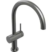 Blaufoss Round 360 EcoStart Verlaagde wastafelkraan Brushed GunMetal