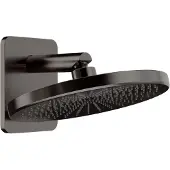 Blaufoss Onos 250 hoofddouche rond 25 cm met douchearm Brushed GunMetal