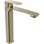 Blaufoss Bodan verhoogde wastafelkraan brushed champagne gold