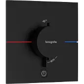 Hansgrohe showerselect comfort e stopkraan inbouw voor 3 functies, mat zwart