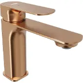 Blaufoss Bodan EcoStart standaard wastafelkraan brushed rosegold
