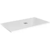 Linie Playa douchebak 160 x 90 cm composietmarmer Glanzend Wit