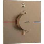 Hansgrohe ShowerSelect Comfort E thermostaat inbouw voor 1 functie, Brushed Bronze