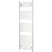 VIPERA Kanza enkele handdoekradiator 50 x 150 cm centrale verwarming Glanzend Wit zij- en middenaansluiting 842W