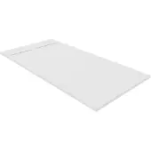Luca Varess Dandy douchebak 180 x 90 cm composietmarmer mat wit rock structuur