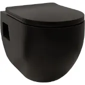 Linie Waldo hangtoilet mat zwart randloos