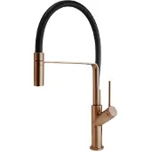 Blaufoss District keukenkraan met uittrekbare handdouche Brushed Rosegold