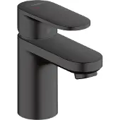 Hansgrohe Vernis Blend - Wastafelmengkraan - Ééngreeps bediening - CoolStart energiebesparend - Met trekwaste - 70mm maat - Mat Zwart