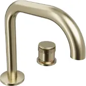 Blaufoss Pavilion Flat standaard wastafelkraan Brushed Champagne Gold