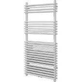 VIPERA Alegria dubbele handdoekradiator 60 x 120 cm centrale verwarming Glanzend Wit zij- en middenaansluiting 1.327W