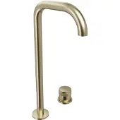 Blaufoss Pavilion Flat verhoogde wastafelkraan Brushed Champagne Gold