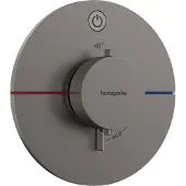 Hansgrohe Kant-en-klare doucheset ShowerSelect Comfort S, thermostaat, uitvoering: geborsteld zwart chroom, geborsteld zwart chroom