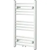 VIPERA Kanza enkele handdoekradiator 40 x 70 cm centrale verwarming mat wit zij- en middenaansluiting 322W