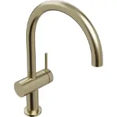 Blaufoss Round 360 EcoStart Verlaagde wastafelkraan Brushed Champagne Gold