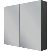 Linie Montro spiegelkast 90 x 75 cm Mat Zwart