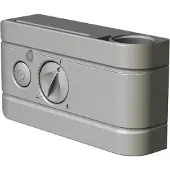 VIPERA radiator thermostaat voor elektrische handdoekradiator analoog grijs