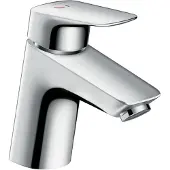 Hansgrohe Logis ééngreeps wastafelmengkraan 70 met wastegarnituur - chroom - voorsprong uitloop 107 mm