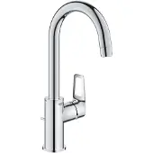 GROHE wastafelmengkraan, serie BauLoop, maat L, uitloop 140 mm, chroom, 1 stuk.