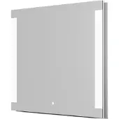 Linie Lunar rechthoekig badkamerspiegel 90 x 80 cm met spiegelverlichting