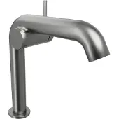 Blaufoss Round M EcoStart standaard wastafelkraan Brushed GunMetal
