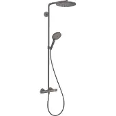 Hansgrohe Doucheset Raindance Select S 240 1jet PowderRain Met Thermostaat Geborsteld Zwart Chroom