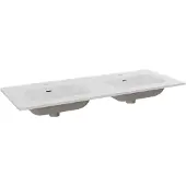 Balmani Nostra dubbele wastafel porselein mat wit 120 x 46 cm