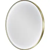 Balmani Secret rond badkamerspiegel Brushed Champagne Gold Ø 90 cm met spiegelverlichting en anti-damp