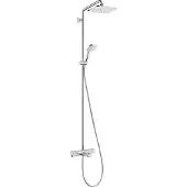 Hansgrohe Croma Select E opbouw regendouche met badthermostaat en 28cm hoofddouche chroom